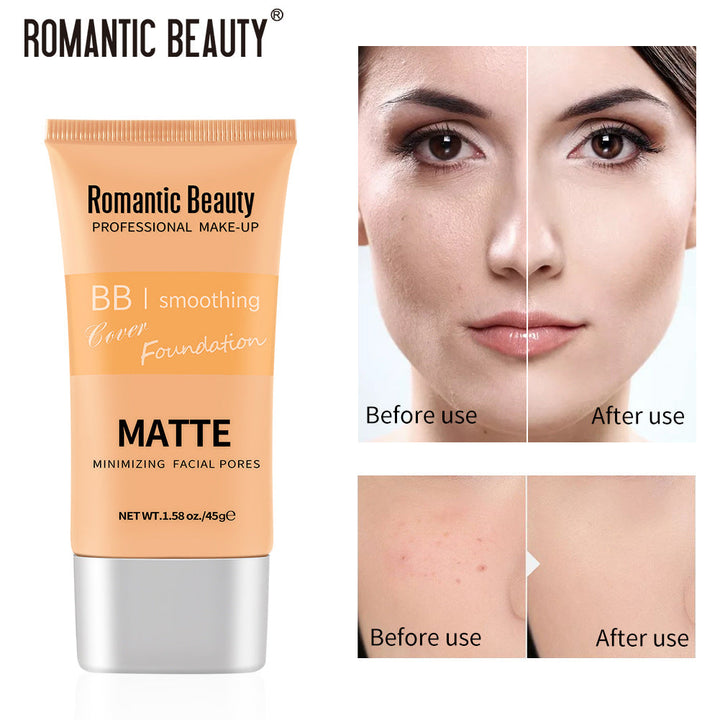 Matte BB Foundation for Pore-Blurring, Even Coverage