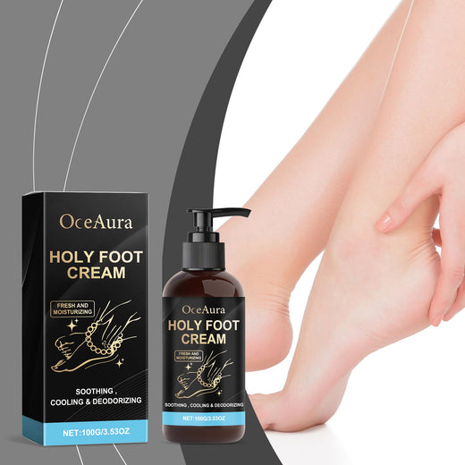 Foot Cream for Dry Heels, Cooling Daily Moisture Relief
