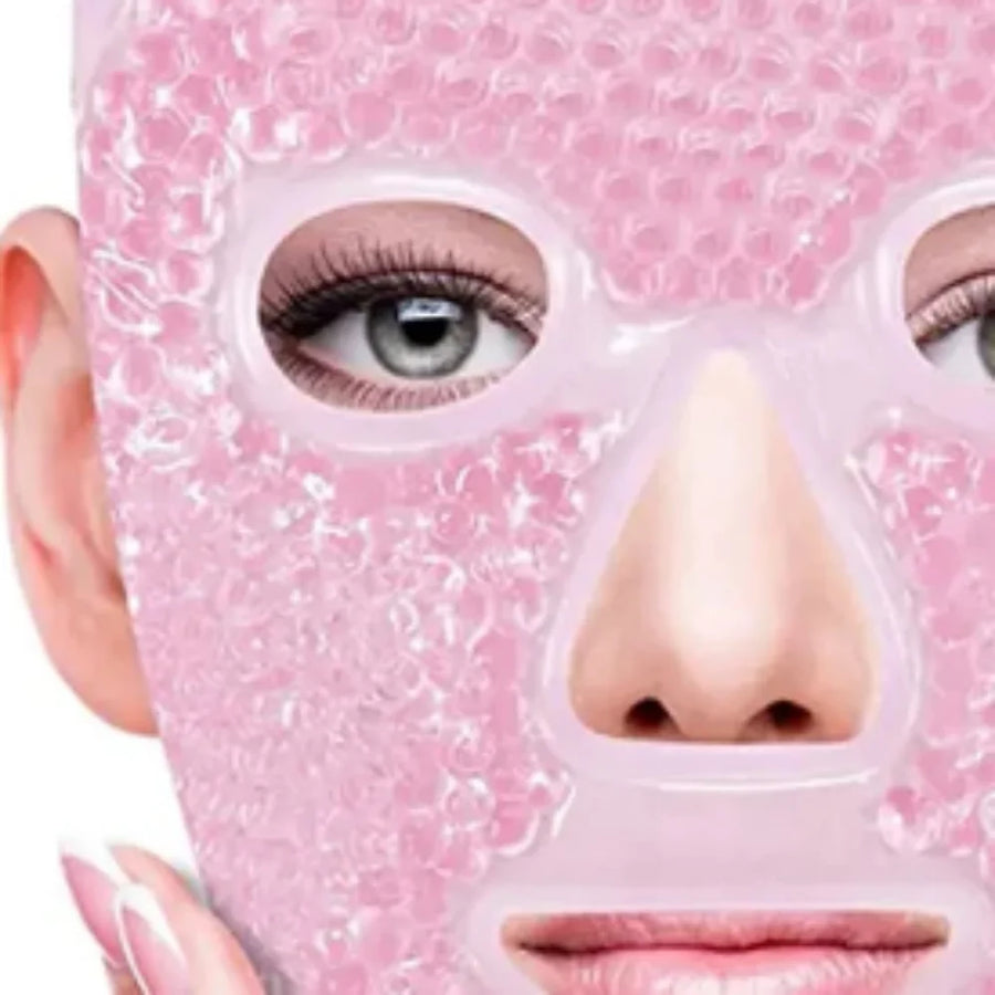 Reusable Full-Face Ice Mask for Cooling & Depuffing