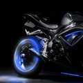 LED Tire Valve Cap Lights — Glowing Wheel Effect