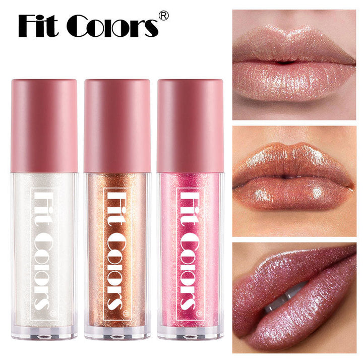Pearlescent Lip Gloss for High-Shine Sparkling Color