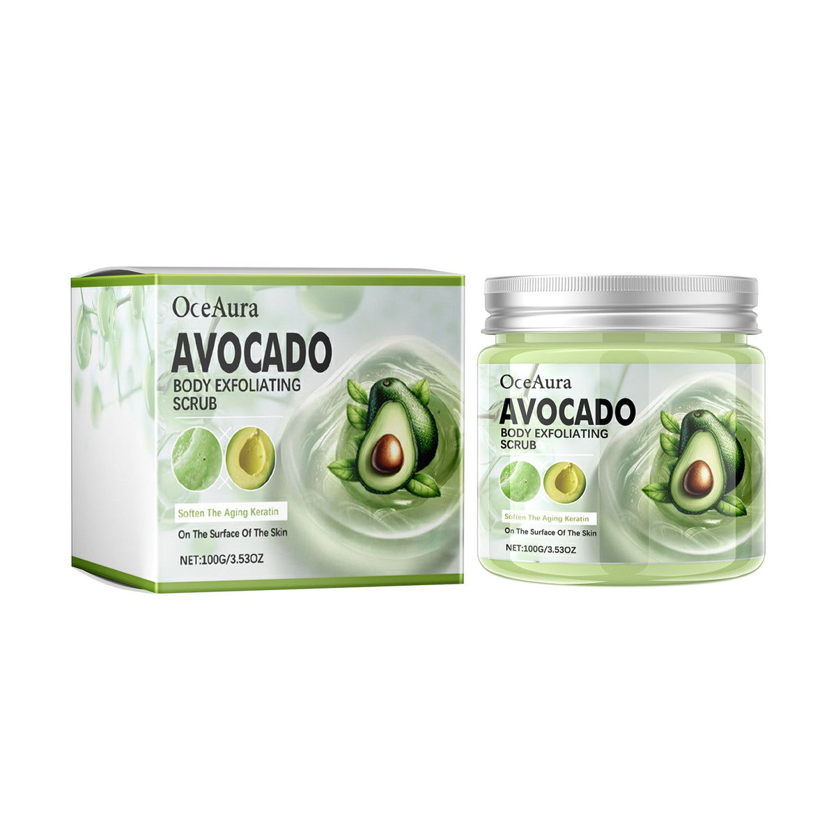 Avocado Body Scrub for Rough, Bumpy Skin & Dark Spots