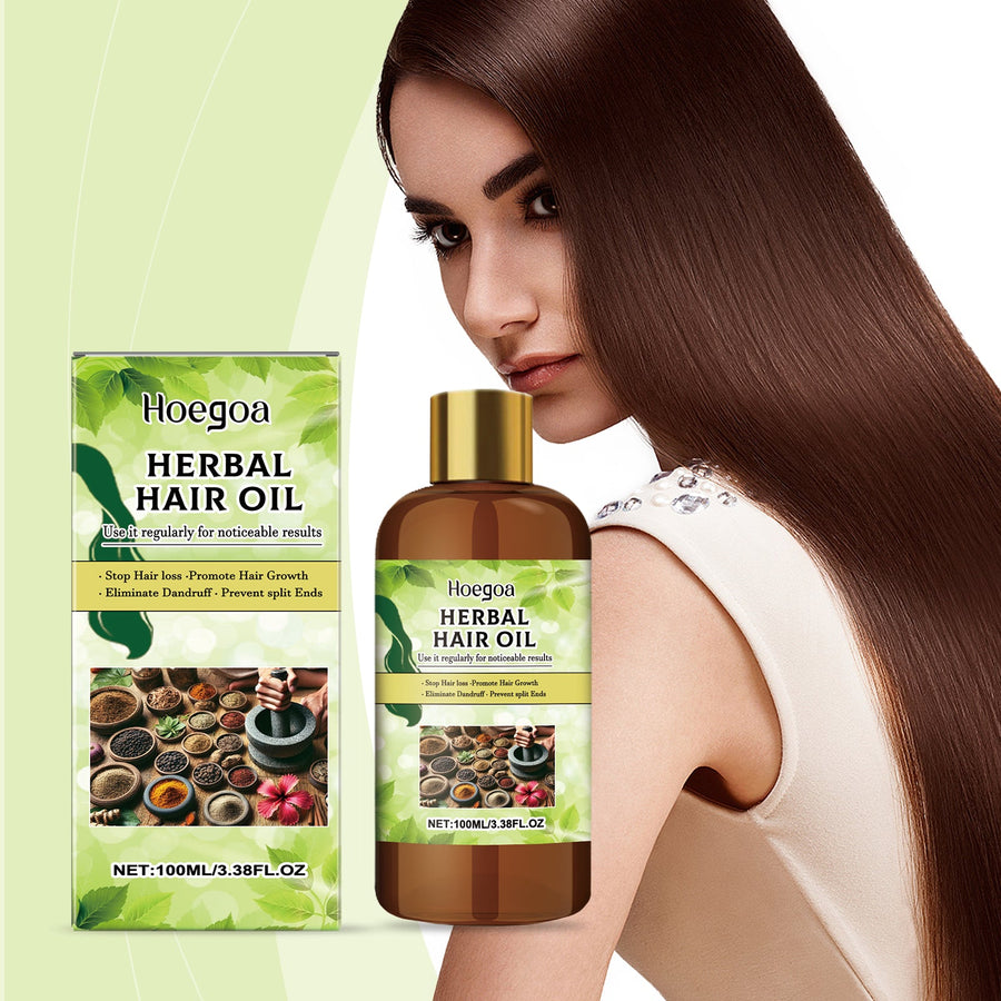 Herbal Hair Oil for Scalp Hydration and Hair Growth