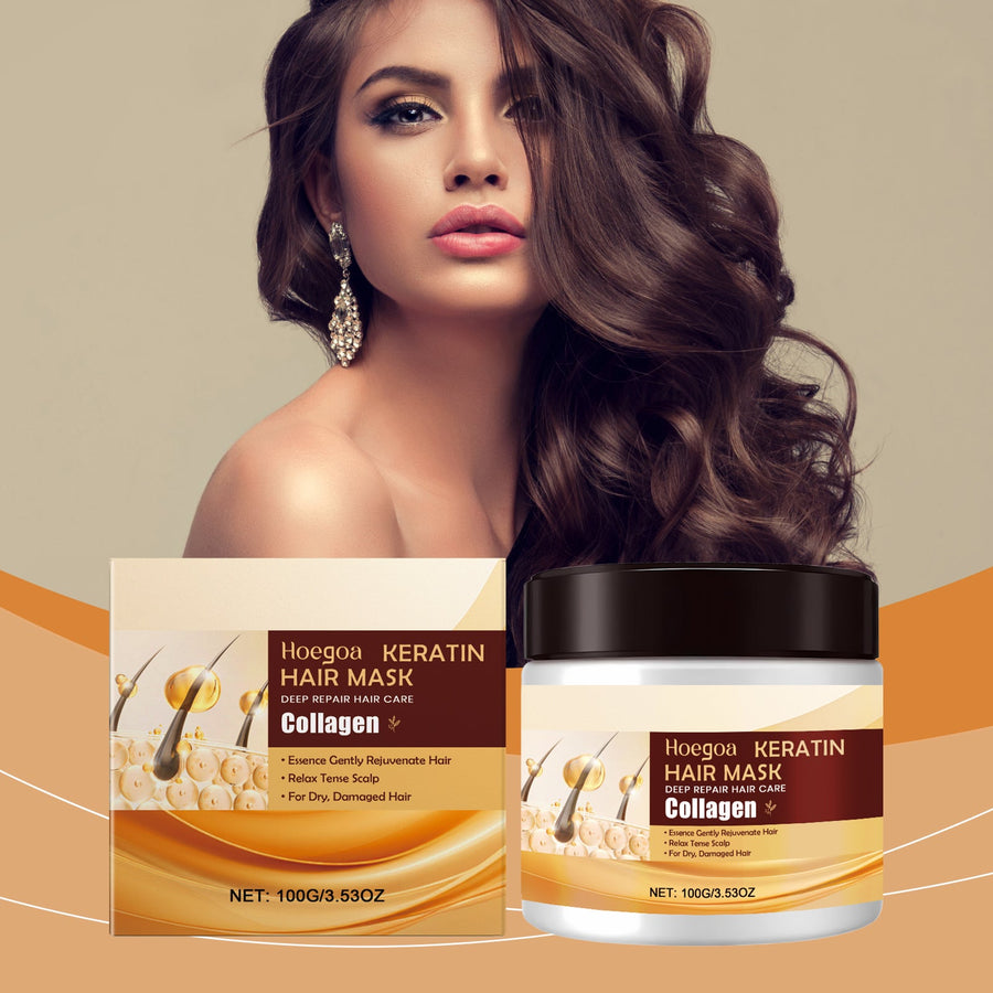 Keratin Hair Mask for Smooth, Shiny, Manageable Hair