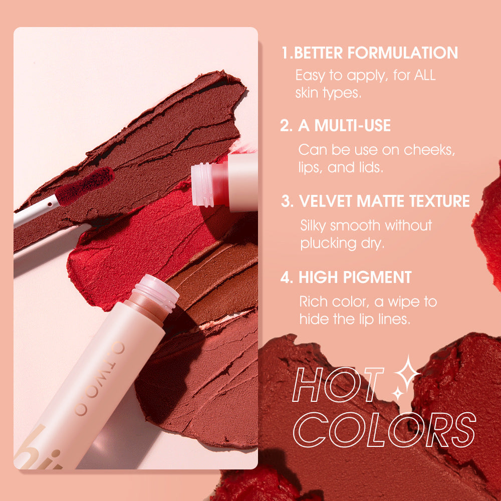 Velvet Lip Tint Blush & Eyeshadow – Waterproof Color