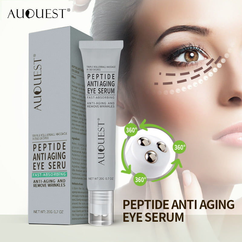 Peptide Eye Serum Cream with Triple Rollerball Massage