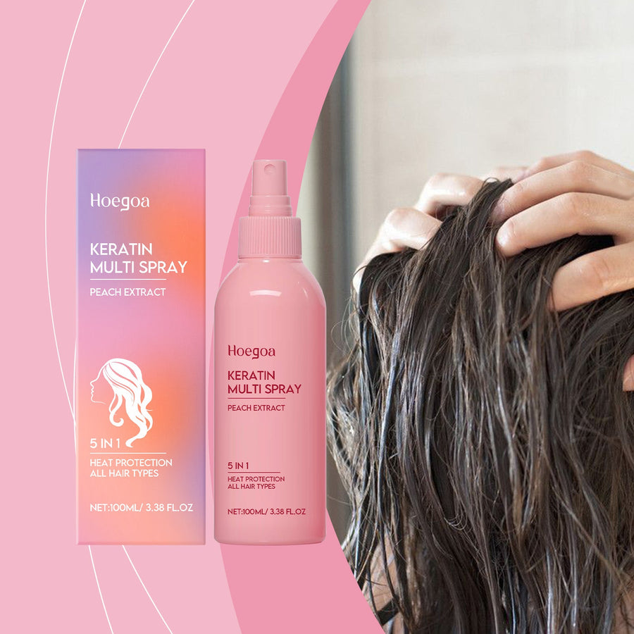 Keratin Hair Conditioner Spray for Smooth, Shiny Hair