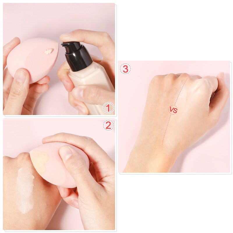 Professional Makeup Sponge Set (5-Piece) — Poreless Finish