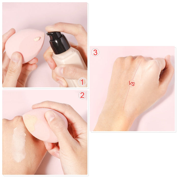 Professional Makeup Sponge Set (5-Piece) — Poreless Finish