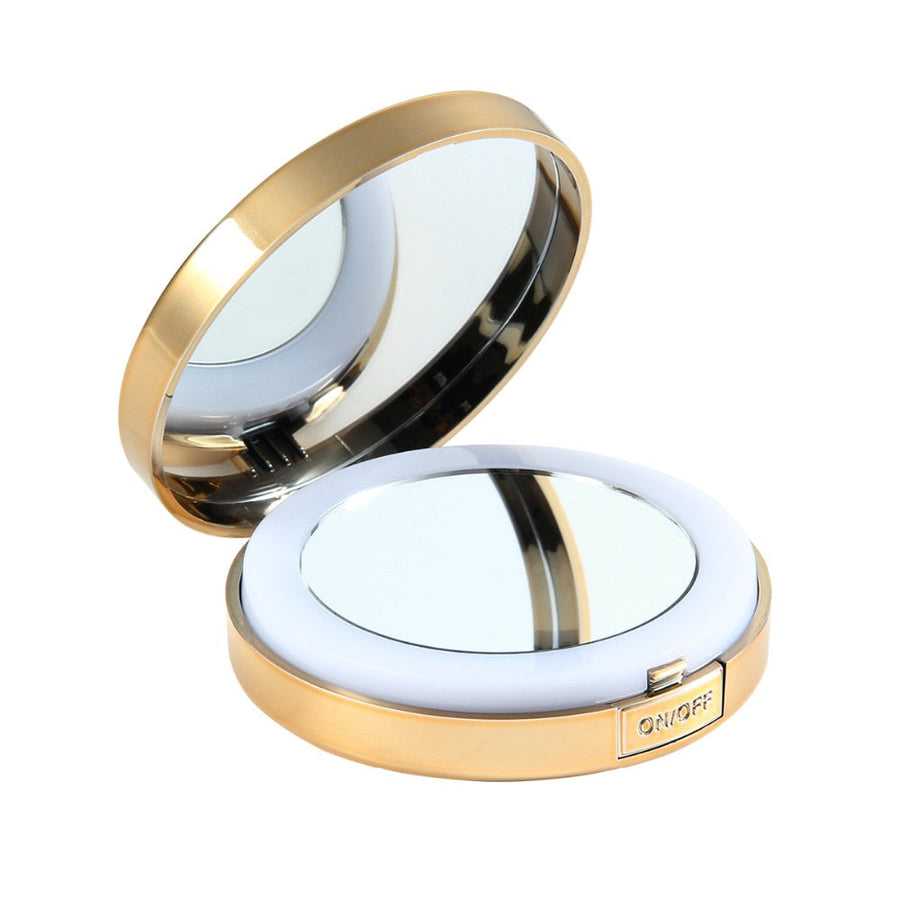 LED Makeup Mirror with 10X Magnification & Lights