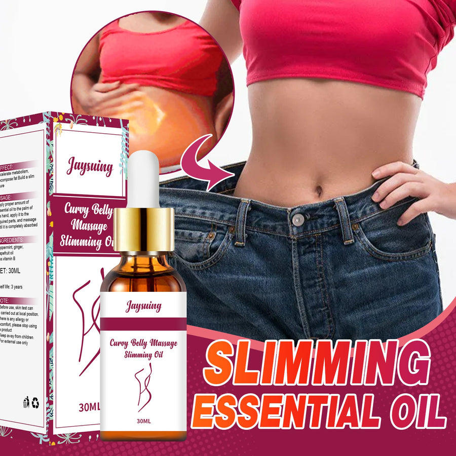 Body Massage Oil for a Slimmer-Looking Belly & Thighs