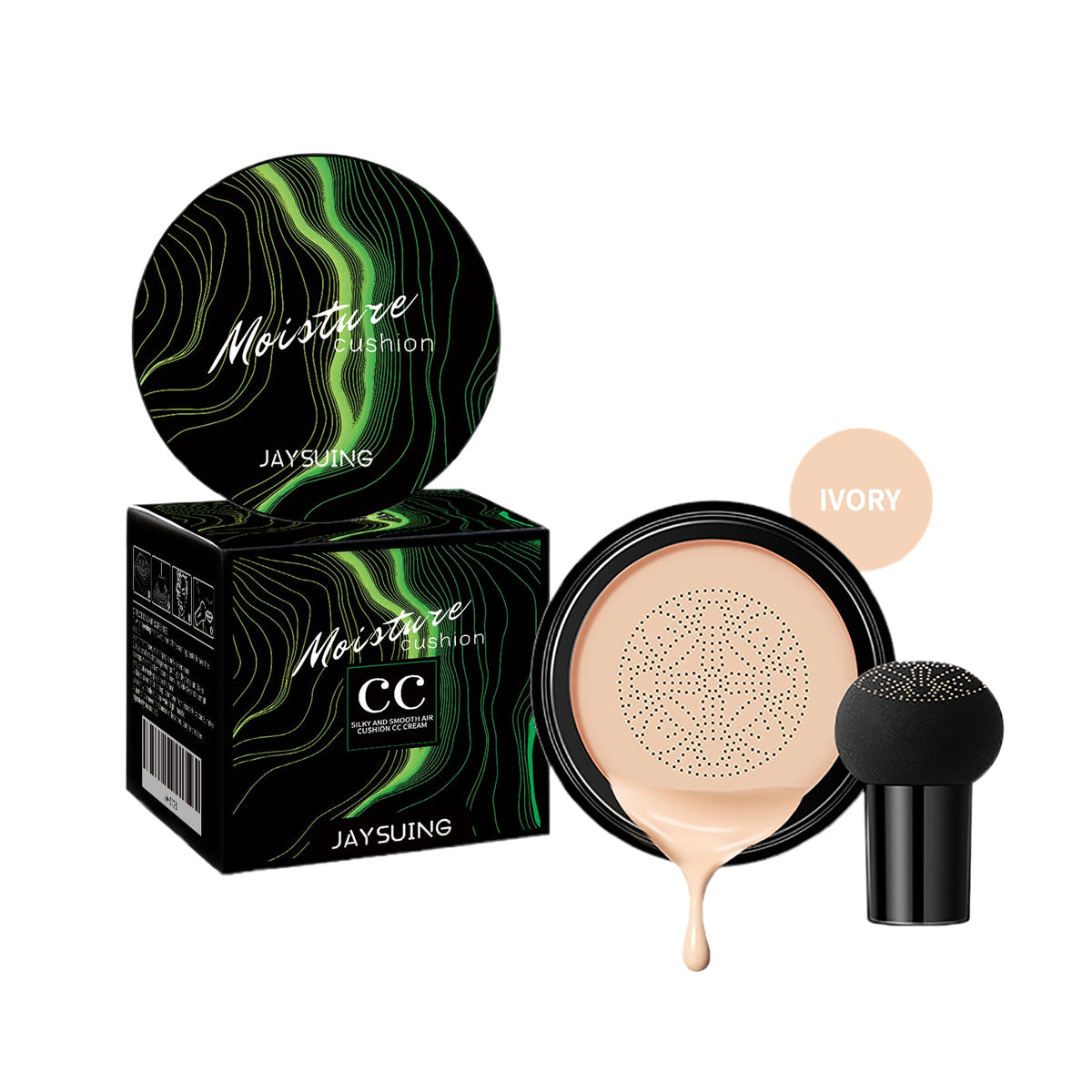 Mushroom Head Cushion Foundation for Pore-Blurring Glow