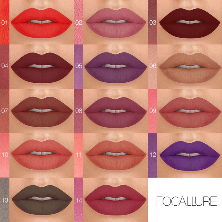 Liquid Lipstick Matte Color, Waterproof Kiss-Proof Wear