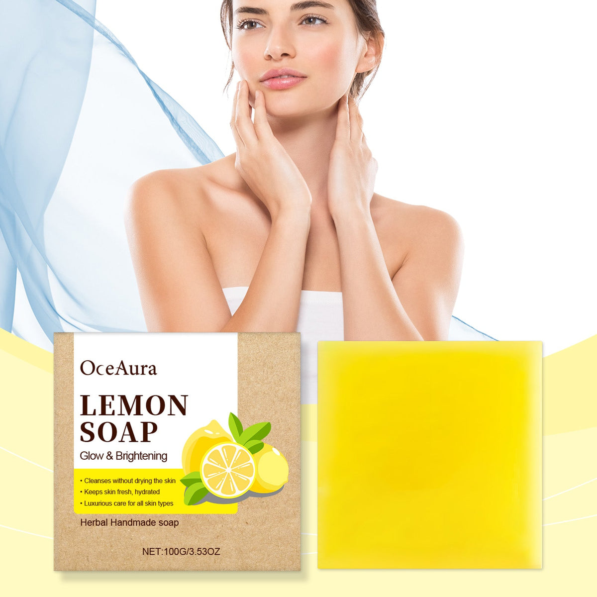 OceAura Vitamin C Soap for Brightening Without Dryness