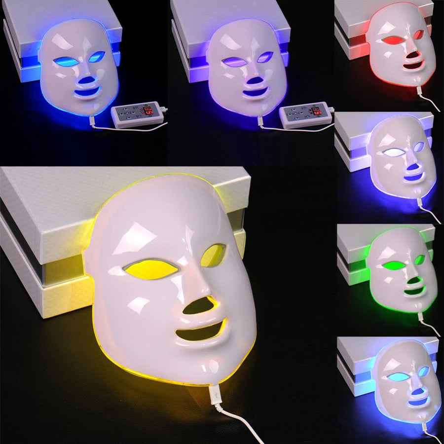 7-Color LED Facial Mask for At-Home Skin Rejuvenation