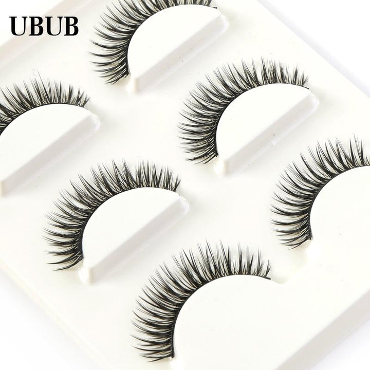 3 Pairs Hand-Made False Lashes — Natural Length & Soft Comfort