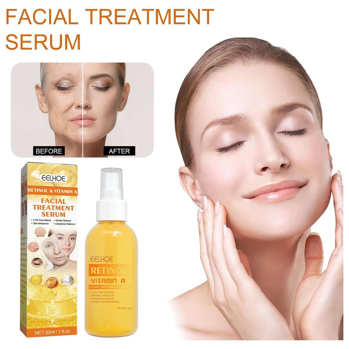 Retinol Anti-Wrinkle Spray Serum with 2.5% Pure Retinol