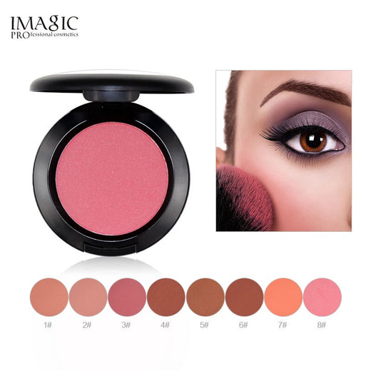 Pressed Blush Powder Palette: 8 Versatile Cheek Shades