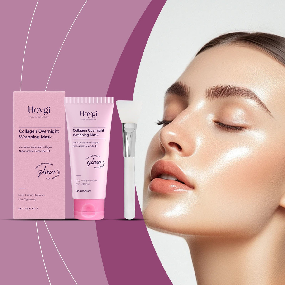 Hoygi Collagen Peel-Off Mask With Brush Applicator