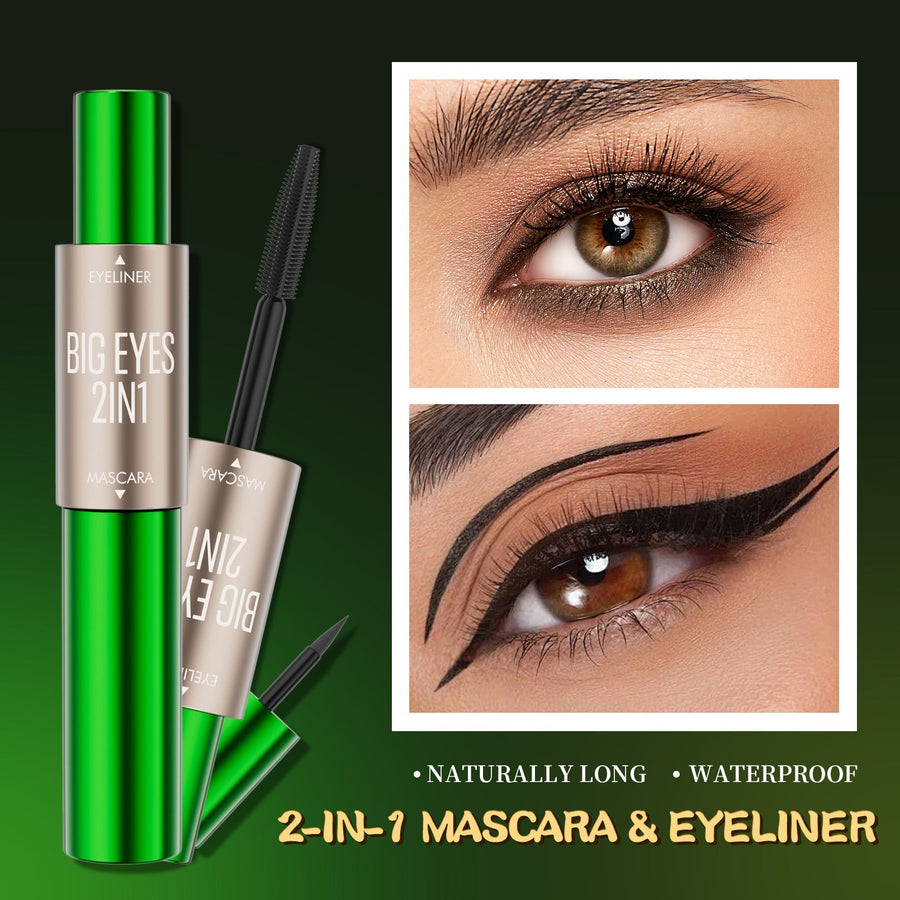 2-in-1 Mascara & Eyeliner for Long, Defined Eye Looks