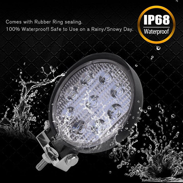 LED Work Light IP68 — 27W/48W Off-Road Spotlight for Trucks