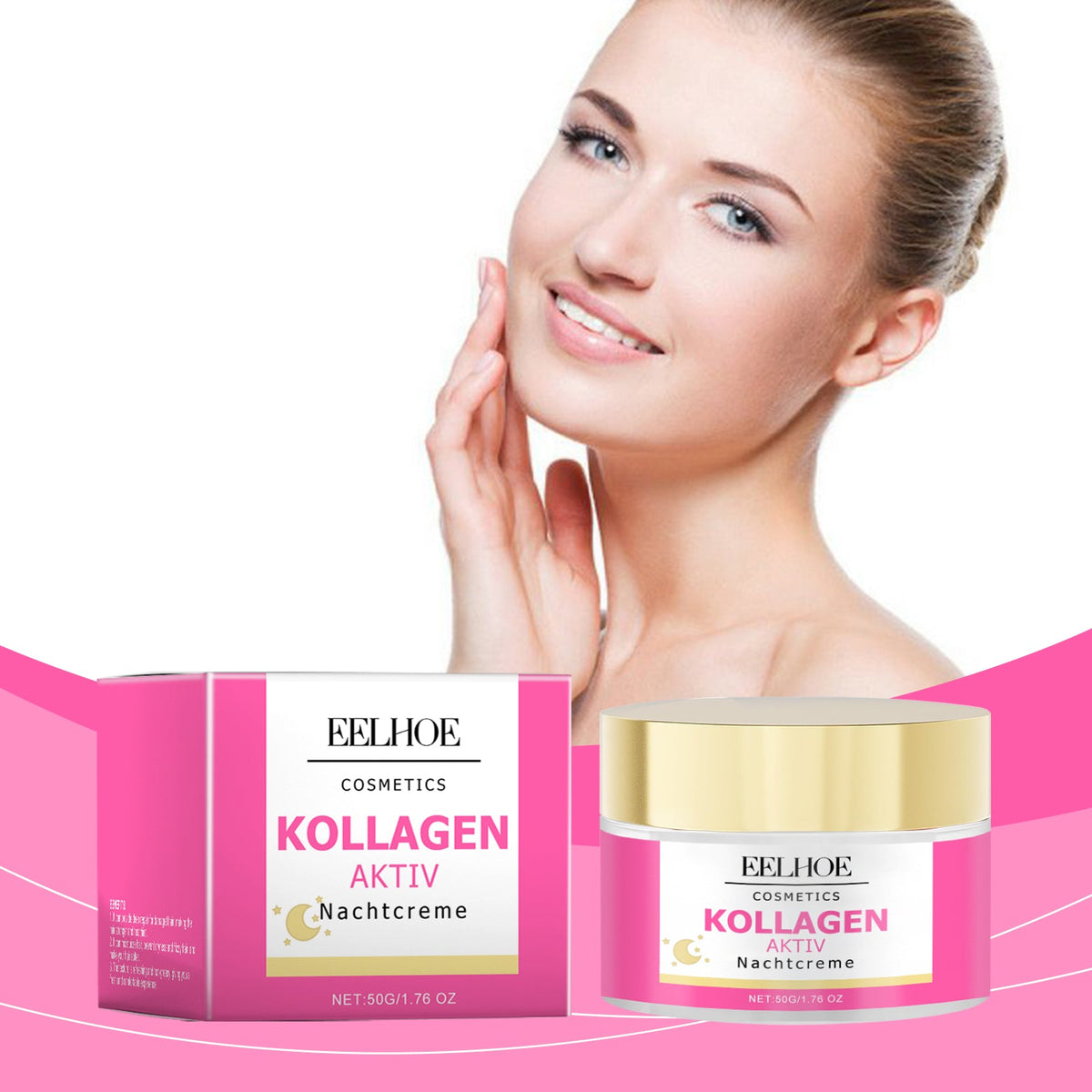 EELHOE Collagen Night Cream for Firming & Wrinkles