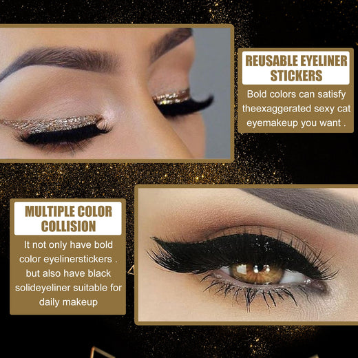 Self-Adhesive Eyeliner Stickers for Fast Glitter Looks