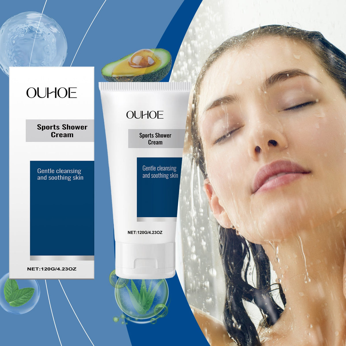 Sports Shower Lotion for Post-Workout Skin Relief