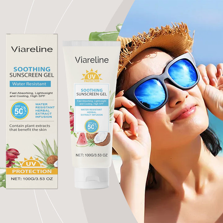 SPF 50+ Soothing Sunscreen Gel for Sensitive Skin