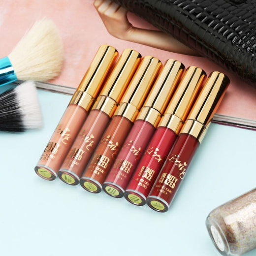 Matte Liquid Lipstick Set, 6 Coordinated Beauty Shades