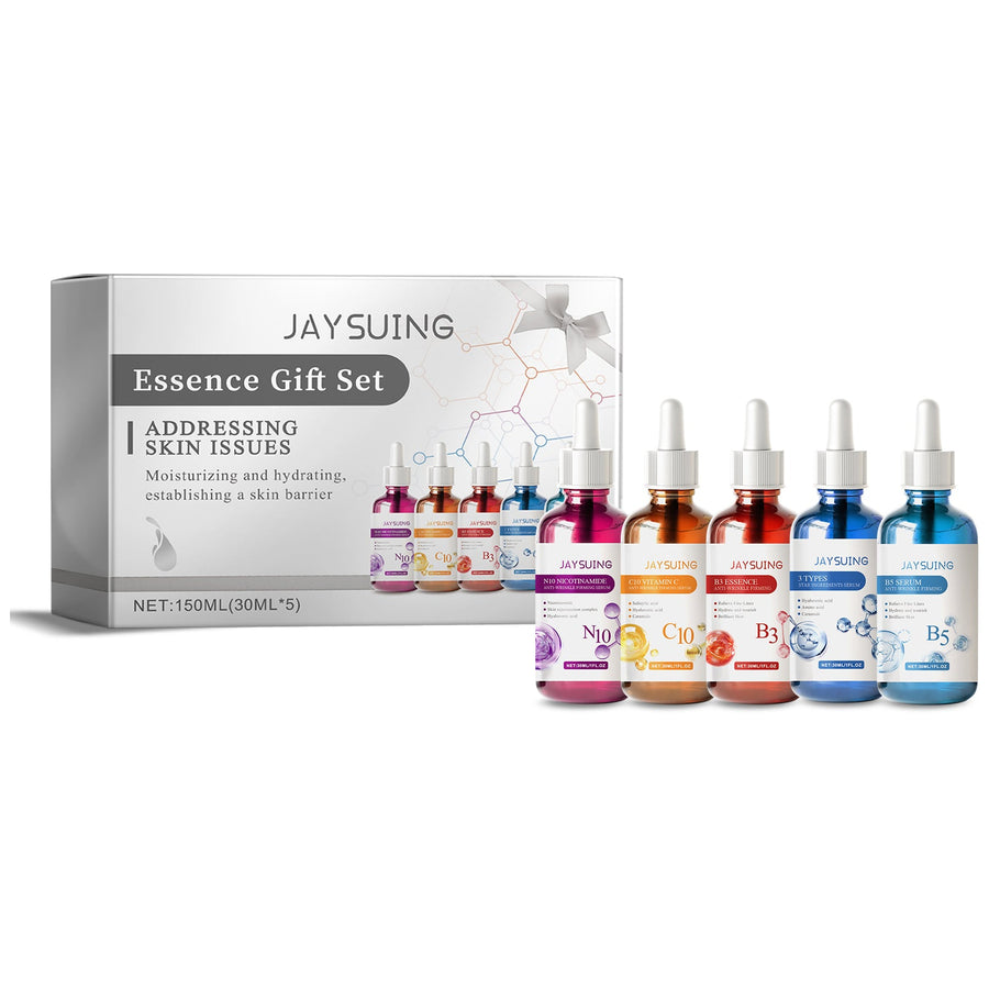 5-Piece Facial Serum Gift Box for Daily Hydration Care