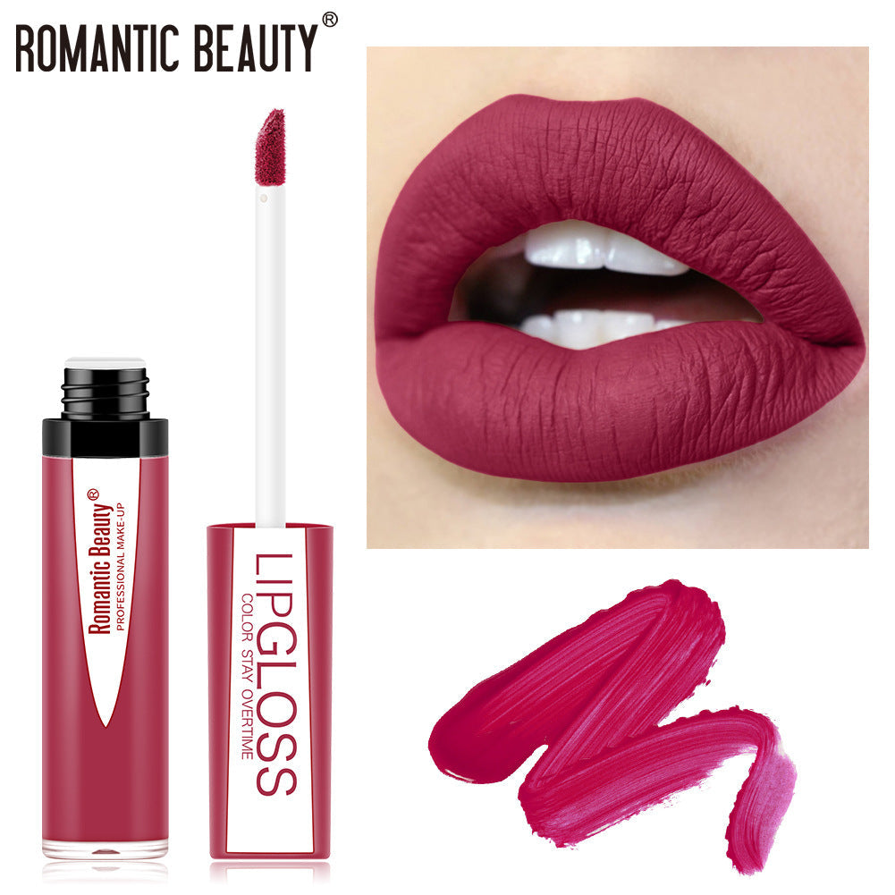 Matte Lip Gloss – Long-Wearing Berry & Burgundy Color
