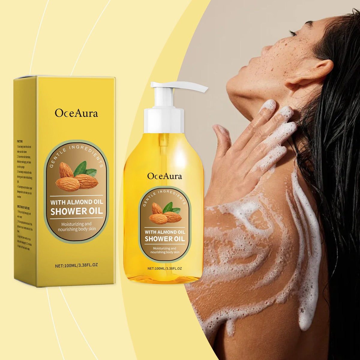 Almond Oil Bath Oil for Soft, Hydrated Skin Daily