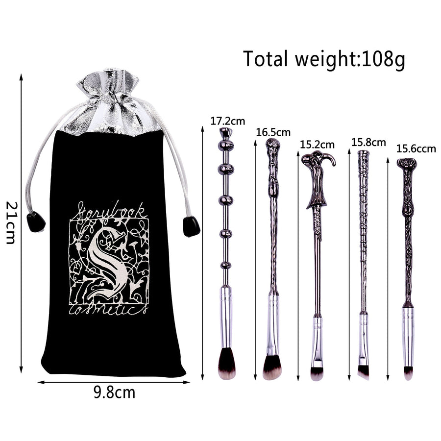 Wand Makeup Brush Set — 10-Piece Harry Potter Inspired