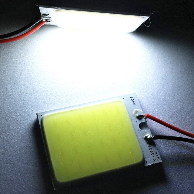 12V LED Interior Dome Light — Ultra-Bright COB Panel