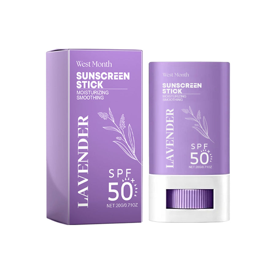 SPF 50+ Sunscreen Stick - Non-Sticky Lavender Sun Protection