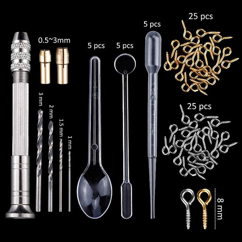 Dimension specifications for mold sizes and component measurements showing exact proportions