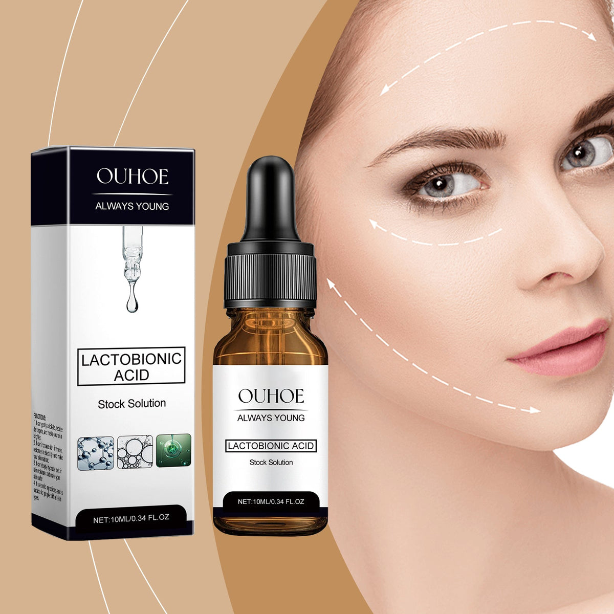 OUHOE Lactobionic Acid Essence for Dark Spots & Firmness