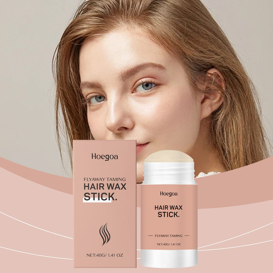 Hair Wax Stick for Flyaway Control and Glossy Shine