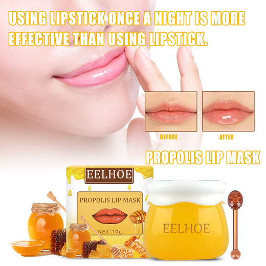 Strawberry Overnight Lip Mask With Brush for Soft Lips