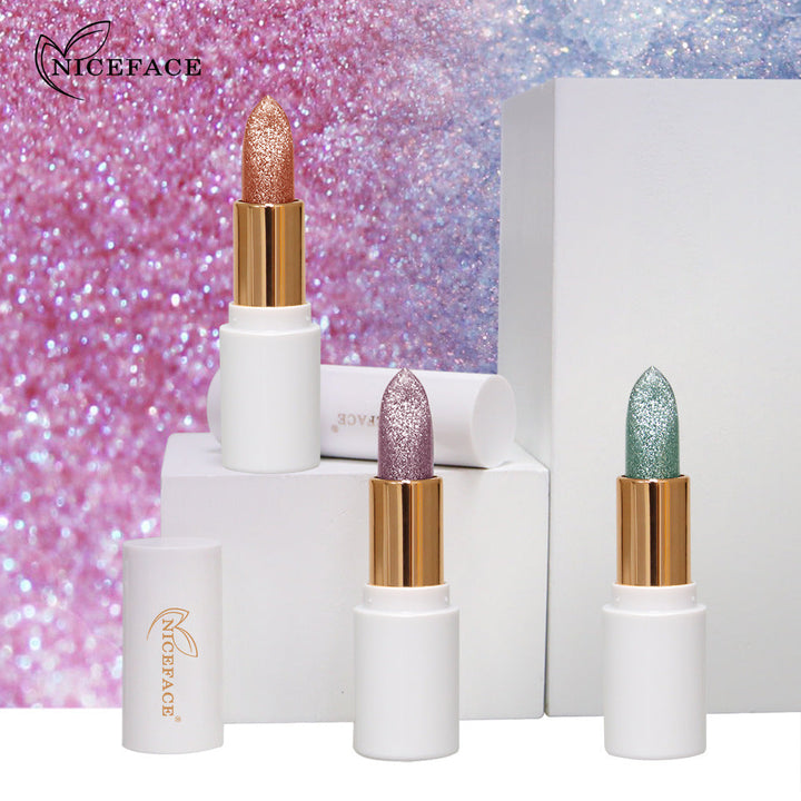 Color-Changing Glitter Lipstick for Glossy, Playful Lips