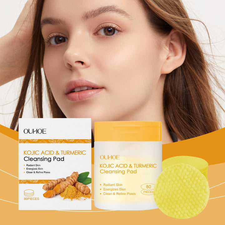 Kojic Acid Turmeric Cleansing Pads for Pores & Glow