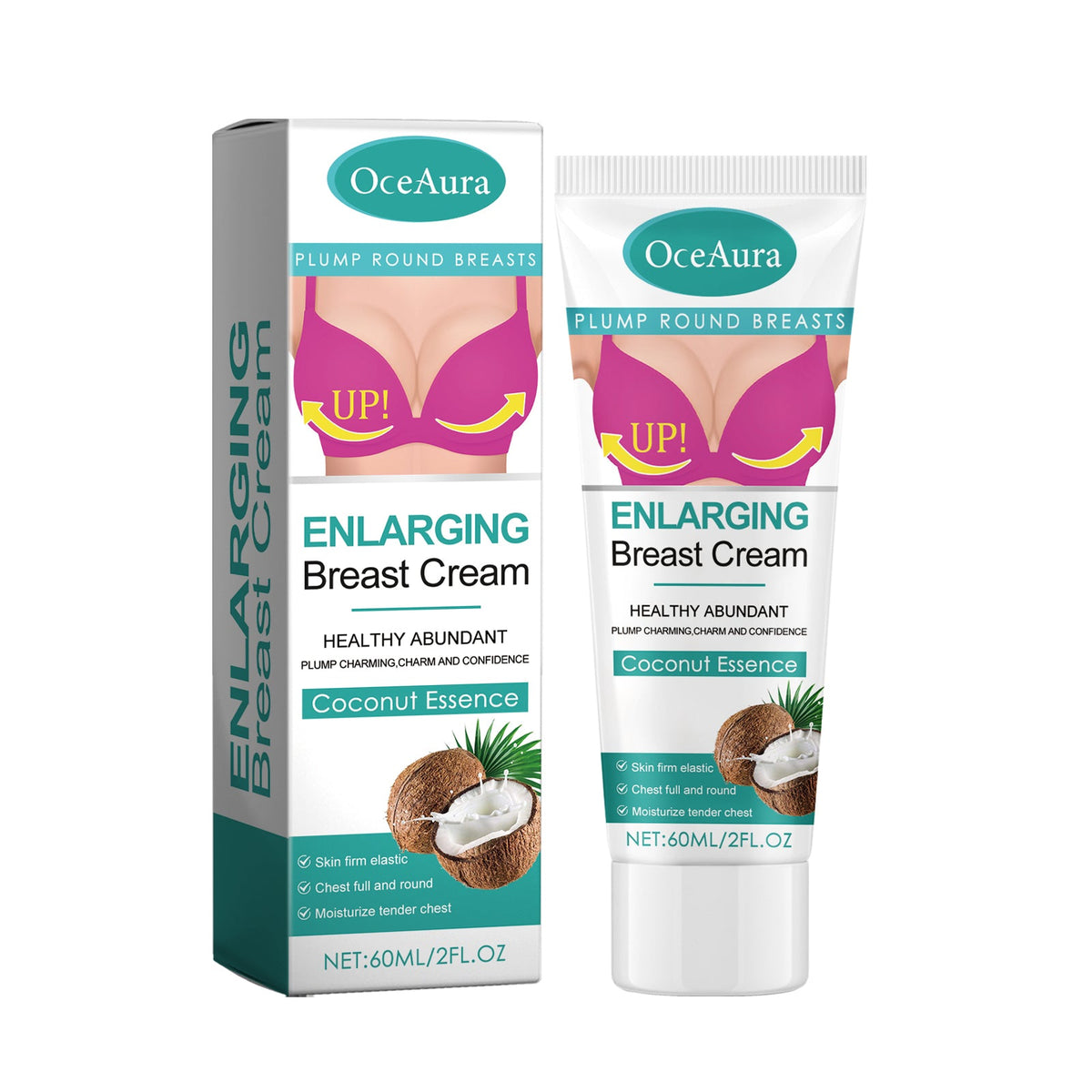 Coconut Firming Cream for Chest Skin Elasticity & Tone