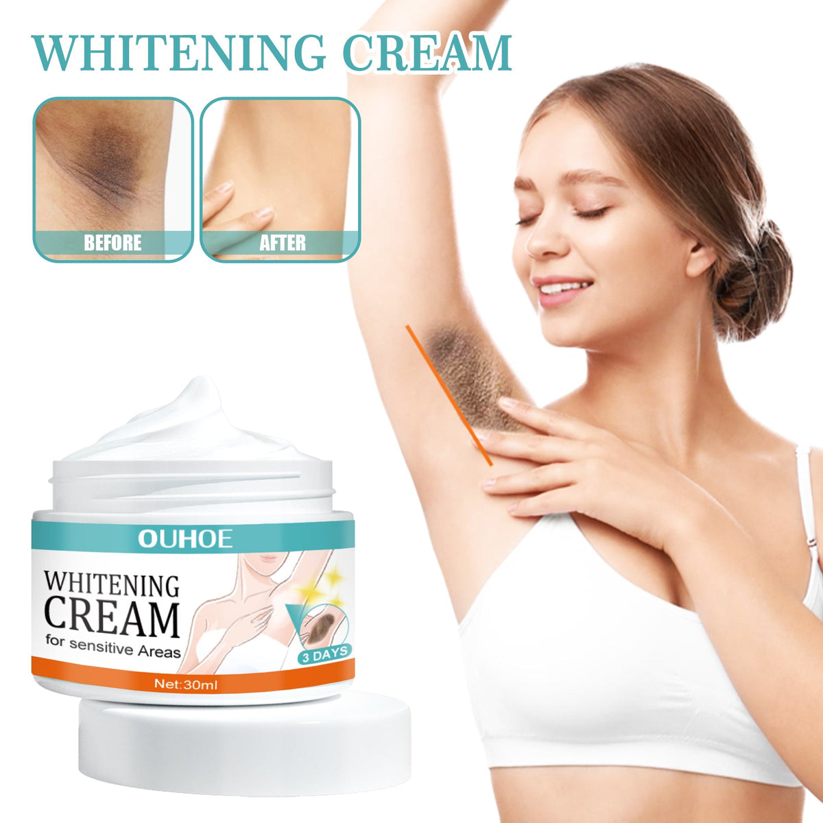 Underarm Brightening Cream – Visible Results in 3 Days