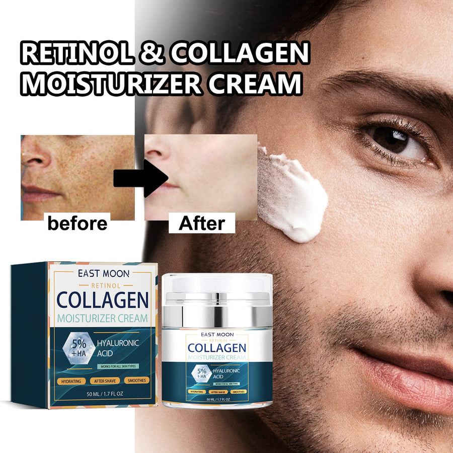 Men's Collagen Face Moisturizer for Hydrated, Smooth Skin