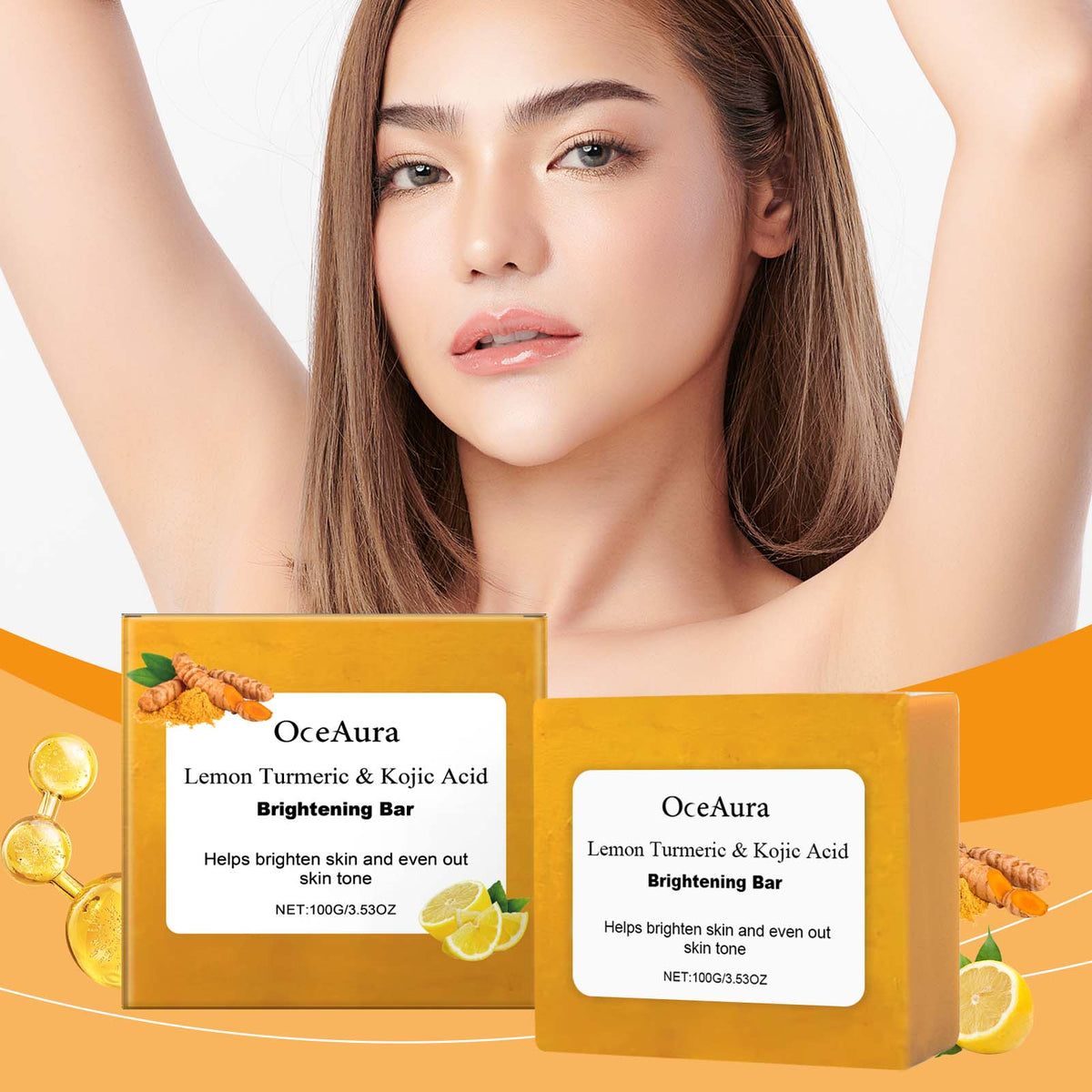 Lemon Turmeric Soap Bar for Brighter, Even-Toned Skin