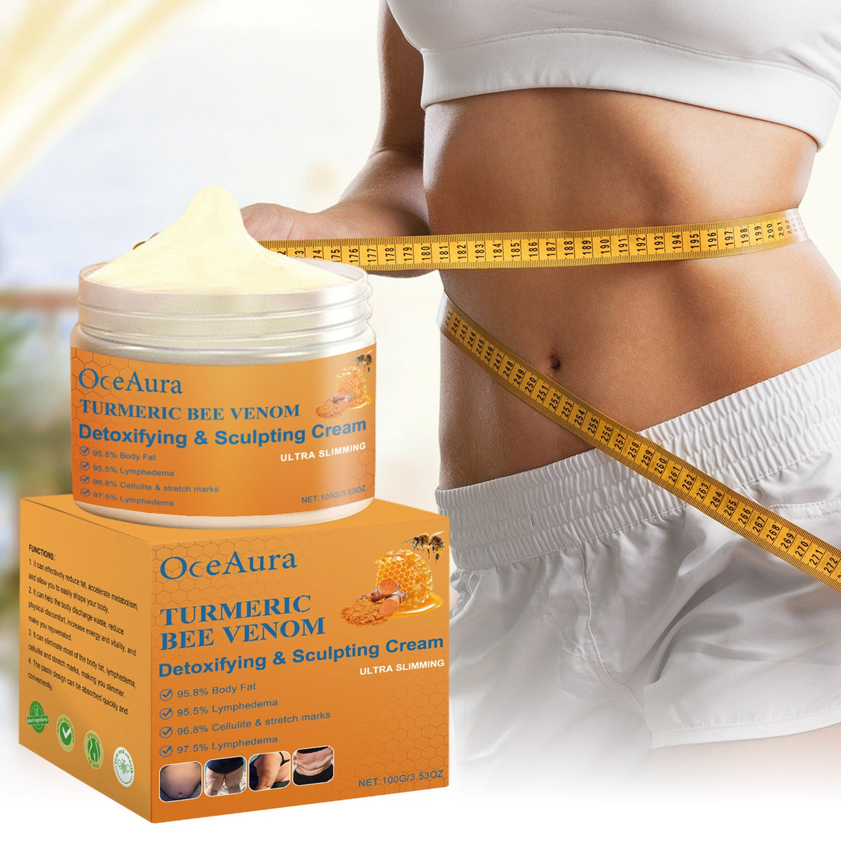 Turmeric Bee Venom Body Cream for Firmer Skin