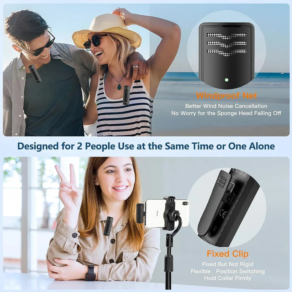 Wireless Lavalier Microphone — Pro-Grade Audio, Plug & Play