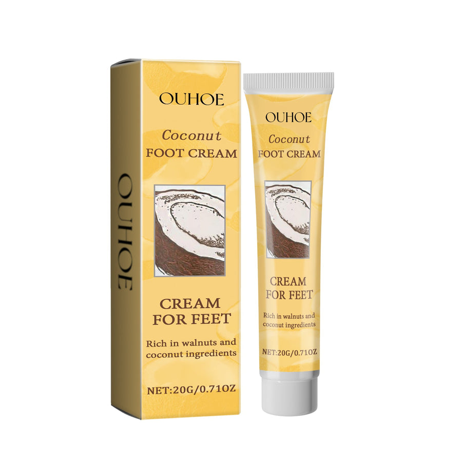 Coconut Foot Cream for Dry Cracked Heels & Feet
