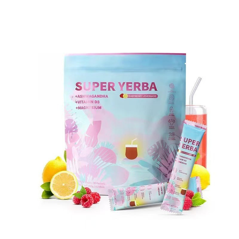 Duplicate hero shot emphasizing packaging design and included stick packets